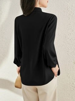 Solid Ruffle Stand Collar Long Sleeve Blouse For Women 17 Solid Ruffle Stand Collar Long Sleeve Blouse For Women -Zanzea Shop 5ca32f33 5046 4332 a869 e1a64d250a2e