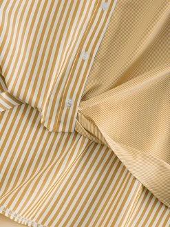 Stripe Print Long Sleeve Button Front Twisted Lapel Blouse -Zanzea Shop 61a33255 6214 4789 9c7c 71988cf7349f