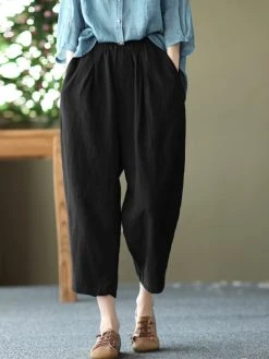 Women Solid Pocket Elastic Waist Casual Harem Pants 10 Women Solid Pocket Elastic Waist Casual Harem Pants -Zanzea Shop 6428ca8c 2484 4ef7 858c 0168f359b0c2