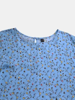 Women Ethnic Floral Print Patchwork Puff Long Sleeves O-neck Dress -Zanzea Shop 6455ee38 9be1 4e4f ab30 cc02e6eeff4b