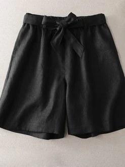 Solid Casual Wide Leg Shorts With Belt For Women -Zanzea Shop 647b4f0f 0034 447e 90f0 e323e1c5f02e
