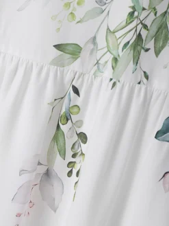 Women Plant Leaf Print Crew Neck Half Sleeve Dress -Zanzea Shop 64b3e41f 917c 40fd 8217 6970ec7d5634