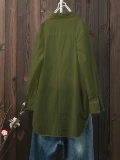 Women Solid Color Loose Casual Long Sleeve Shirts 8 Women Solid Color Loose Casual Long Sleeve Shirts -Zanzea Shop 65307621 cfe0 42c0 ae52 9eb53546a3bb