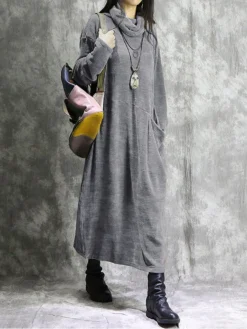 Vintage Corduroy Pocket Long Sleeve Casual Midi Dress 11 Vintage Corduroy Pocket Long Sleeve Casual Midi Dress -Zanzea Shop 6c19c99f ba05 4329 aa61 e751c4850356