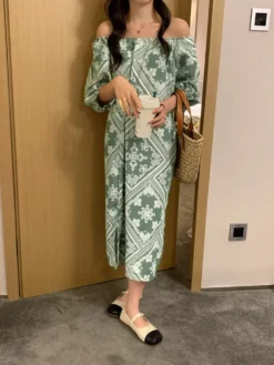 Tribal Paisley Print Off Shoulder 3/4 Sleeve Dress 18 Tribal Paisley Print Off Shoulder 3/4 Sleeve Dress -Zanzea Shop 6d2b1f6b 6155 47b7 9820 1110211be9a1