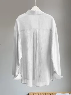 Solid Textured Pocket Button Long Sleeve Lapel Shirt -Zanzea Shop 6fe32890 b5b0 4bde b5a9 1b76f69f04c8