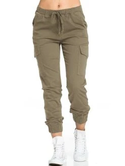 Elastic Drawstring Waist Solid Color Casual Pants For Women -Zanzea Shop 712e96c4 bd62 454b 8d99 6a9097694091
