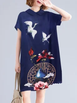 National Style Pattern Pocket Short Sleeve Midi Dress 12 National Style Pattern Pocket Short Sleeve Midi Dress -Zanzea Shop 7322bb34 ba28 44a4 801d de039fd75c96