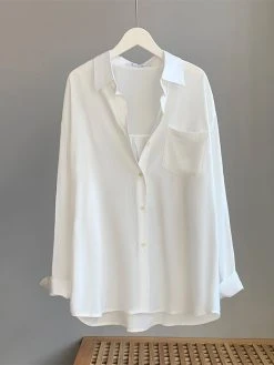 Solid Pocket Button Front Long Sleeve Lapel Shirt 8 Solid Pocket Button Front Long Sleeve Lapel Shirt -Zanzea Shop 73361248 d61a 4152 98d3 01dac34e6959