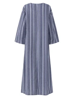 Casual Side Split Striped Maternity Dress For Women -Zanzea Shop 747ac1a4 f222 488e ba66 e12989fd3534