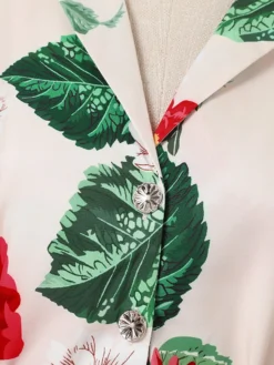 Flower Print Lapel Button Front Short Sleeve Dress With Belt -Zanzea Shop 74a8dedf f52e 4fe3 a57f 6d5035f06d5f