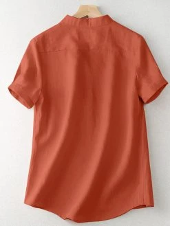 Solid Button Short Sleeve Casual T-shirt -Zanzea Shop 7640e8f8 ad78 42b3 9aad 8e20c9ae4338