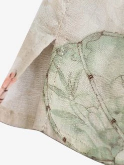 Women Plant Print Contrast Piped V-Neck 3/4 Sleeve Blouse -Zanzea Shop 7a520fb4 478b 40a3 b108 89758134933e