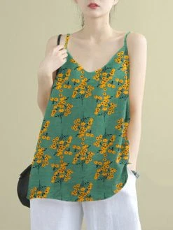Flower Print Spaghetti Backless Sleeveless Cami 5 Flower Print Spaghetti Backless Sleeveless Cami -Zanzea Shop 7b19b4f4 11a6 4fbd bfa4 b02555b89d2c