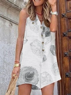 Print Button Pocket Sleeveless V Neck Casual Cotton Romper 9 Print Button Pocket Sleeveless V Neck Casual Cotton Romper -Zanzea Shop 7b47b981 b7d1 4208 a518 8cce6777980b