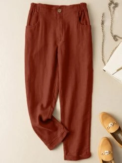 Solid Pocket Elastic Waist Casual Harem Pants For Women -Zanzea Shop 7ba43161 8409 48e0 b914 194d91b7fe8c