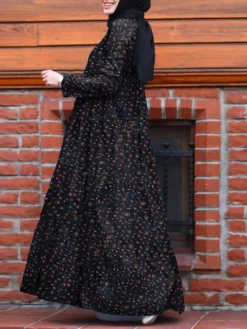 Floral Print Pocket Long Sleeve Casual Maxi Dress For Women -Zanzea Shop 7bd34894 d623 4964 beb8 61af40ad14b3