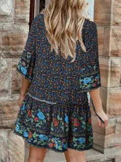 Bohemian Allover Floral Print V-neck Dress For Women 7 Bohemian Allover Floral Print V-neck Dress For Women -Zanzea Shop 7cb6ad65 33aa 4ec6 920f 4287806cec81