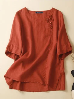 Women Solid Bowknot Button Detail Side Split Blouse 10 Women Solid Bowknot Button Detail Side Split Blouse -Zanzea Shop 7cf44ab8 ab9f 4541 a70e 996a20d41fd4