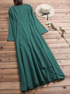 Women Vintage Cotton Tunic Baggy Long Sleeve Maxi Dress 14 Women Vintage Cotton Tunic Baggy Long Sleeve Maxi Dress -Zanzea Shop 7eb9e9b8 a892 4d89 ada9 14117e439dfd