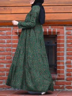 Floral Print Pocket Long Sleeve Casual Maxi Dress For Women -Zanzea Shop 7f07d397 499a 4fae b039 7a32a2bfefd3