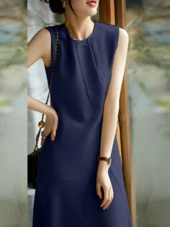 Solid Sleeveless Invisible Zip Crew Neck Mermaid Hem Dress 12 Solid Sleeveless Invisible Zip Crew Neck Mermaid Hem Dress -Zanzea Shop 81139b01 542f 43f5 966e efc32908dee9