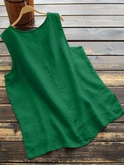 Solid Sleeveless V-neck Tank Top For Women -Zanzea Shop 81700fee 92b5 4adb 8c34 f4ed68a73b0f