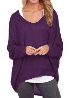 Casual Asymmetrical Solid Color Plus Size Blouse For Women -Zanzea Shop 81eaf7b0 6132 48f7 8b18 ef9635fc4110