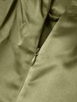 High Waist A-line Solid Satin Pocket Swing Skirt -Zanzea Shop 82238a82 4827 4fd3 a647 ed49d876ded5