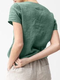 Solid V-neck Short Sleeve Casual Cotton T-shirt 15 Solid V-neck Short Sleeve Casual Cotton T-shirt -Zanzea Shop 83f3c316 7dbe 4408 8ade 2047a5874bd6