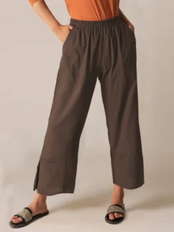 Casual Solid Color Elastic Waist Plus Size Pants With Pockets -Zanzea Shop 846590ed 335d 47aa a841 f15e7c9d00dc