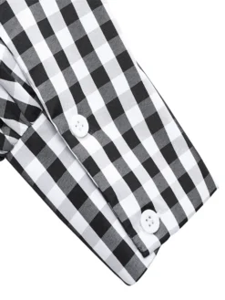 Contrast Plaid Bishop Sleeve Knot Plus Size Blouse 19 Contrast Plaid Bishop Sleeve Knot Plus Size Blouse -Zanzea Shop 85176e24 879e 45ec 8ea6 dafcc53b591c