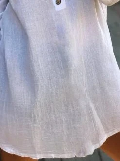 Women Plain Stand Collar Half Button Casual 3/4 Sleeve Shirt -Zanzea Shop 869eb059 17a1 4ca2 9e48 9b2ba2e7ede8