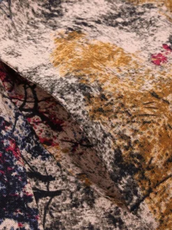 Printed O-neck Side Pockets Cotton 3/4 Sleeve Long Dress -Zanzea Shop 876b9a8c 3598 4cc0 9a03 a3c6348703a5