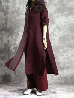 Gradient Striped Split Long Sleeve Cotton Plus Size Long Shirt -Zanzea Shop 886d030f 8307 4bd4 b959 a5f5cd7e9eab