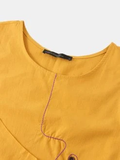 Button Embroidery O-neck Sleeveless Patchwork Vintage Tank Top 12 Button Embroidery O-neck Sleeveless Patchwork Vintage Tank Top -Zanzea Shop 890075ba a2fe 4a9a a116 925ce9b411fb