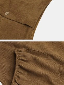 Women Corduroy Solid Color Casual Jumpsuit With Pockets -Zanzea Shop 89b0616f 75dd 4d40 a219 e6bbdddbdf93
