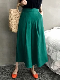 Solid Loose Pocket Elastic Waist Wide Leg Pants 17 Solid Loose Pocket Elastic Waist Wide Leg Pants -Zanzea Shop 89eb7d0c a61c 4fec ac88 0745b7547eda