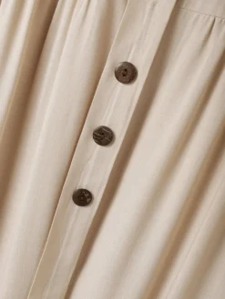 Women Plain Texture Button Front Cotton Short Sleeve Dress -Zanzea Shop 8a3f1701 3285 4da2 9cf2 469cdc8ee6ad