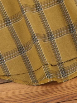 Plaid Print High-low Long Sleeve Stand Collar Dress -Zanzea Shop 8a96e1e0 7488 4d22 87d4 526602dbb53d