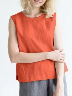 Solid Crew Neck Keyhole Back Casual Tank Top -Zanzea Shop 8b4875fe bcb6 4636 8410 5b013124b14d