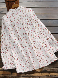 Floral Print Long Sleeve Button Front Casual Blouse -Zanzea Shop 8b799d23 6a0f 461c bcbf 9831ce4eae42