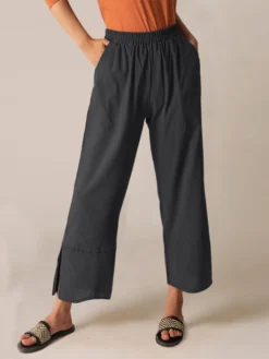 Casual Solid Color Elastic Waist Plus Size Pants With Pockets -Zanzea Shop 8bb69df5 b71a 4408 a0a8 0ed932a79638