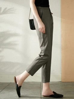 Solid Pocket Tailored Pants For Women -Zanzea Shop 8cc0bfd3 693a 47eb a6af d10d0ca1f5c9