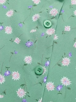 Allover Floral Print Stand Collar Long Sleeve Casual Blouse -Zanzea Shop 8db3078a 873c 4b3a 9023 644438402fd2