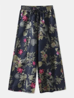 Floral Print Drawstring Wide Leg Plus Size Pants For Women -Zanzea Shop 8f686cc8 bbd7 4949 a7d1 d8da5bcebe67