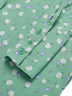 Allover Floral Print Stand Collar Long Sleeve Casual Blouse -Zanzea Shop 9114ee5e 4f81 4992 acbf 2aa4ea4776a1