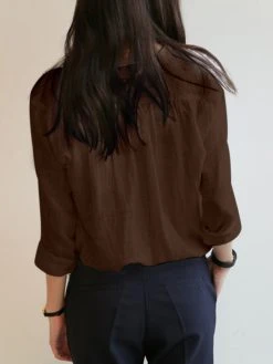 Solid V-neck Pocket Long Sleeve Women Casual Blouse 10 Solid V-neck Pocket Long Sleeve Women Casual Blouse -Zanzea Shop 9173fa13 b6ea 475f 84fb 322f89341c43