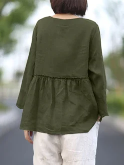 Lace Pleated Long Sleeve Plus Size Loose Blouse -Zanzea Shop 91951fbc 8c9b 409b 85c2 1ba08b04ce1e