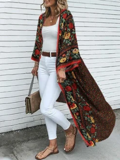 Floral Print Long Sleeve Plus Size Casual Cardigan For Women -Zanzea Shop 93cbe5d4 d67e 4e68 8fa9 2e4128729303
